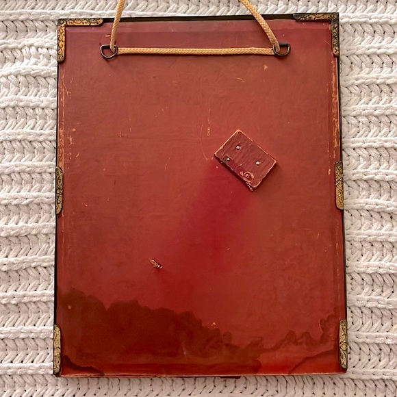 🐉Vintage MCM Mid Century Modern Brass Hanging Dragon Frame Wall Art Decor🐉 - Picture 7 of 16